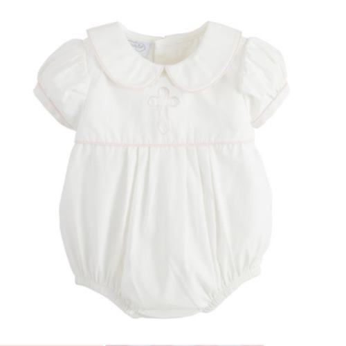 Pink Cross Poplin Bubble
