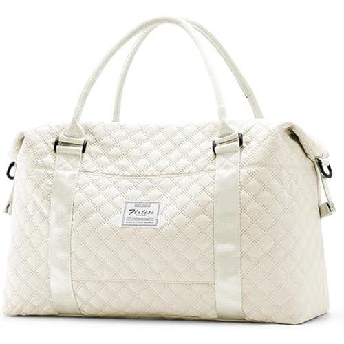 HYC00 Travel Duffel Bag,Carry-on Overnight Weekender Bags for Women,Sports Tote Gym Bag with Wet Pocket