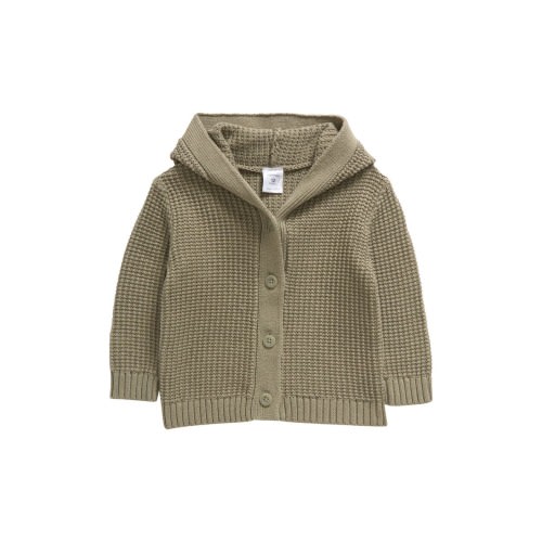 Core Hooded Cotton Cardigan, 6M- Only a few left