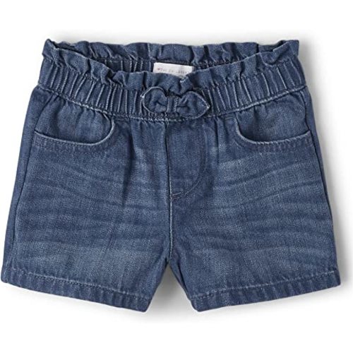 The Children's Place baby girls Paper Bag Waist Denim Shorts