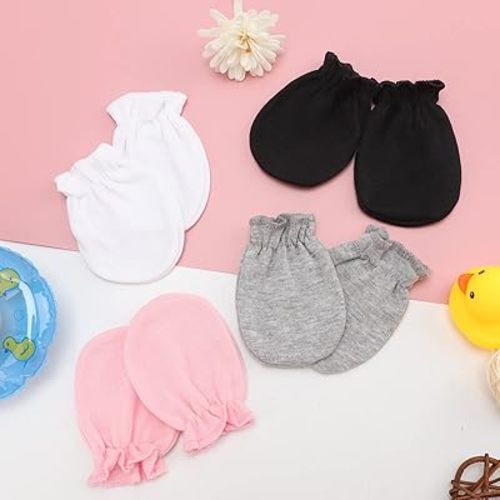 Infant Mittens, No Scratch Cotton Elastic Wrist Gloves