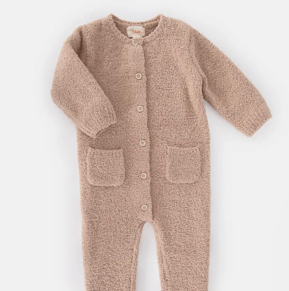 Long Sleeve Jumpsuit - Fuzzy