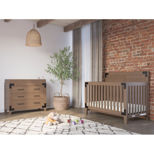 Lucas Convertible 3 -Piece Nursery Furniture Set