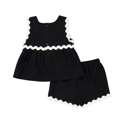 Black Baby Ric Rac Outfit Set | Best&Less™ Online