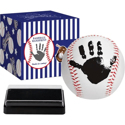 Baby Hand and Footprint Kit -Baby Baseball Handprint Kit with Ink Pad -Ideal Gift for Expecting Parents, Unique Baby Shower Gifts for Newborn Boy Girl