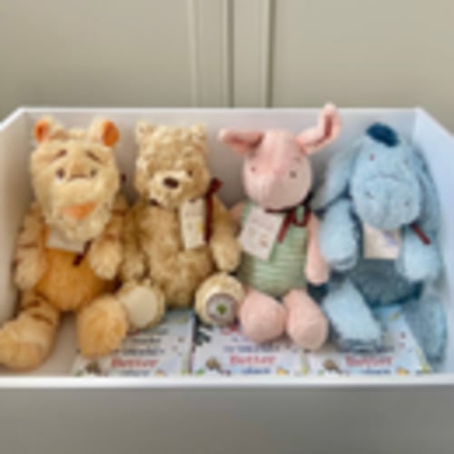 Disney Winnie the Pooh Set of Four Classic Soft Toys Featuring Pooh, T