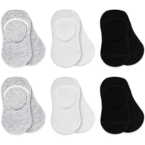 bistyle Baby No Show Socks 6 Pairs | Newborn Infant Toddlers Socks Anti-Allergic Cotton | Kids Boys Girls Low Cut Ankle Socks