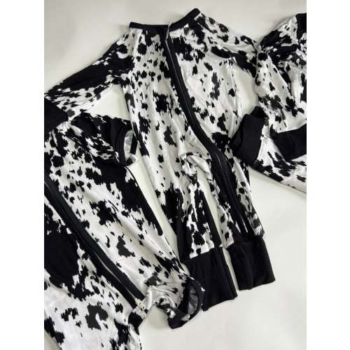 Cowhide Bamboo Romper