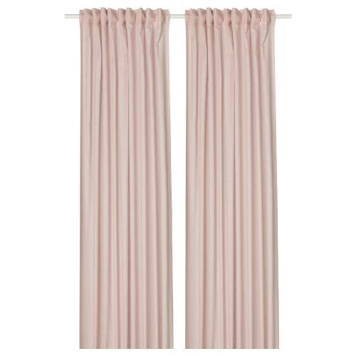 SILVERLÖNN Sheer curtains, 1 pair - pink 57x98 "