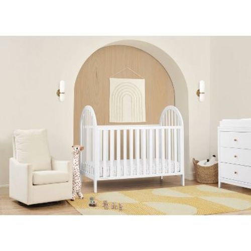 Delta Children Milano 4-in-1 Convertible Crib - Bianca White