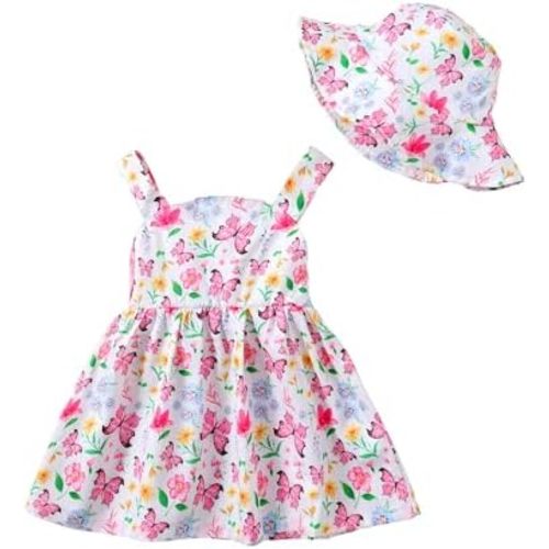 Newborn Infant Baby Girl Dress Toddler Girl Clothes Halter Backless Sleeveless Flower Sundress Summer Dresses for Girl