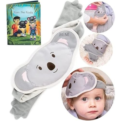 MyHalos® Kids Ice Packs for Boo Boos - Meet Kam Our Reusable Toddler Ice Pack - for Injuries, Bumps, Fevers - Colic Relief Ice Packs for Kids & Newborns with Free Story Book