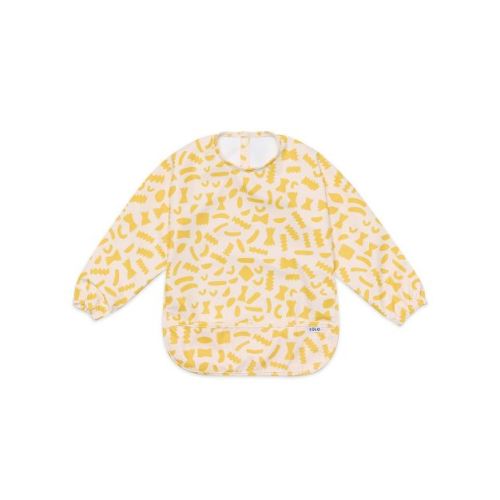 Lalo Long Sleeve Smock Bib - Pasta
