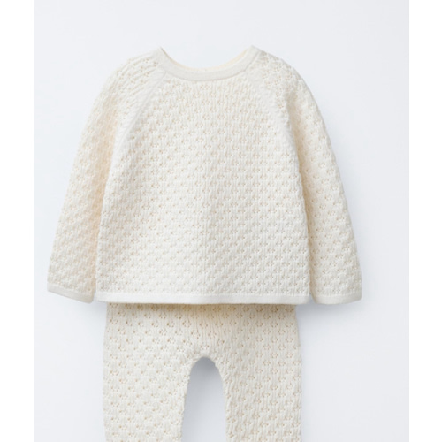 SILK COTTON KNIT SET - Ecru | ZARA United States
