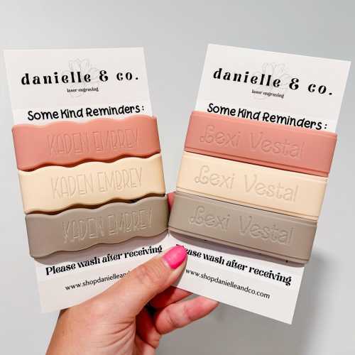 50% off SEPTEMBER DEAL | Silicone Bottle Labels 3 Pack, Baby Bottle Daycare Sippy Cup Label, Personalized Labels, Stocking Stuffer