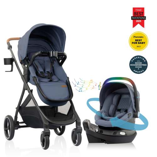 Evenflo Shyft Intuiti+ Travel System featuring Revolve180 LiteMax NXT with SensorySoothe Green and Gentle - Evenflo® Official Site – Evenflo® Company, Inc