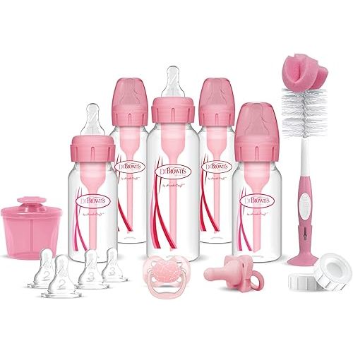 Dr. Brown's Options+ Complete Infant Starter Set (Pink)