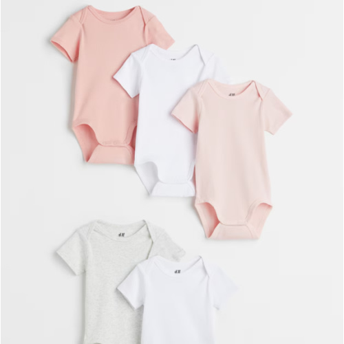 5-pack Cotton Bodysuits