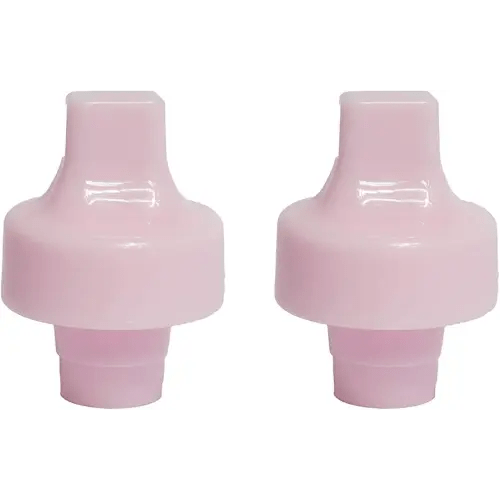 Universal Bottle Top Spout Adapter – 2 Pc Pack, Reusable, Convert Any Bottle into a Universal Sippy Cup for Little Ones (Pink)