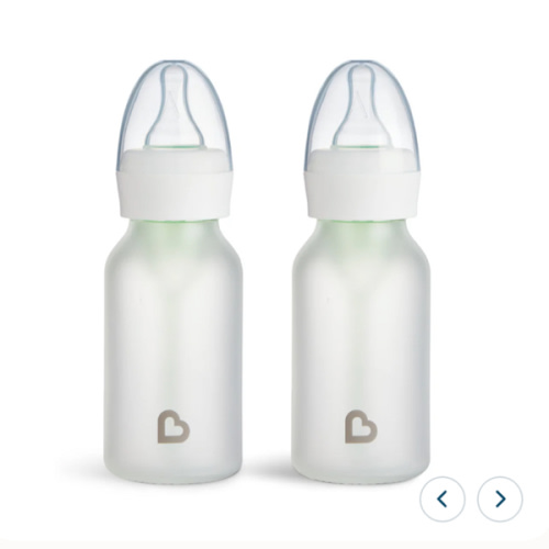 Bond™ Silicone Glass Bottle 4oz or 8oz, 2pk | Munchkin