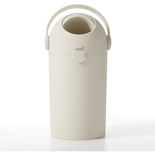 Grownsy Baby Nappy Bin, Odor-Locking Roll-Top & Dual-Barrier Design