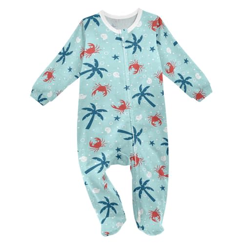 Dussdil Baby One-Piece Footies Newborn Rompers Pajamas Cotton Footed Pjs for Sleep Play Boys Girls