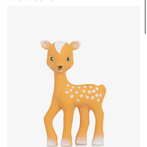Sophie la Girafe - Fanfan the Fawn Rubber Teething Toy (15cm) | Childrensalon