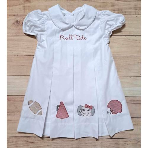 Alabama College Football Roll Tide Pleat Dress