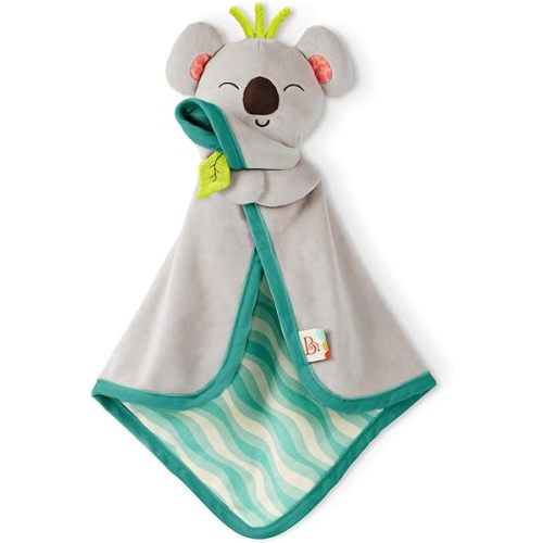 B. toys - Koala Security Blanket with Crinkle Sensory Features - Soft Cotton Plush Baby Lovey for Newborns & Infants - Cuddly Animal Baby Toys with Easy-Grip Design for Comfort & Development