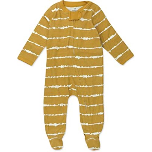 HonestBaby Footed Sleep & Play Pajamas Organic Cotton for Infant Baby Boys (LEGACY)