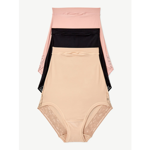 Joyspun Over the Belly Women's Underwear, 3-Pack, Sizes up to 3X