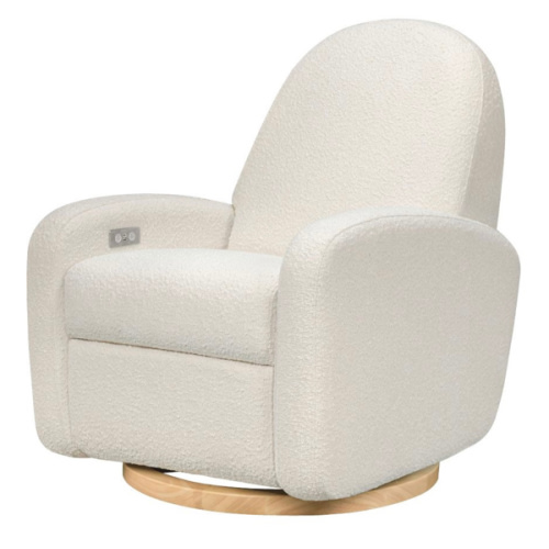 Babyletto Nami Electronic Swivel Glider Recliner - Ivory Boucle