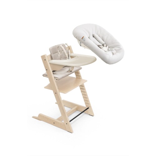 Tripp Trapp® Highchair², Cushion, Newborn Set & Stokke® Tray $597 Value