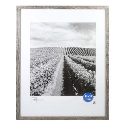 Mainstays 14x18 inch Matted to 11x14 inch Rustic 0.5" Picture Frame
