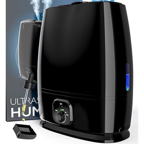 Everlasting Comfort Cool Mist Humidifiers for Bedroom 6L - Humidifier Large Room No-Filter, Quiet Air Humidifier for Plants, Allergies, Dry Skin, Congestion, 50 Hr Run Time, Easy Clean