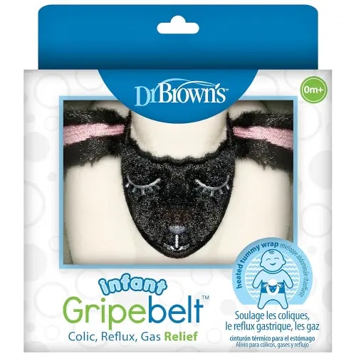 Dr. Brown's Infant Gripebelt Heated Belly Band, Soothe Baby's Tummy with Gentle Warmth and Compression, Lamb, 0m+