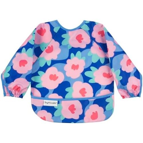 Tiny Twinkle Mess Proof Baby Bib, Long Sleeve Bib Outfit, Waterproof Bibs for Toddlers, Machine Washable, Tug Proof