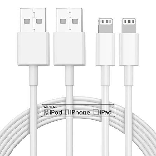 2pack 10ft iPhone Charger, [Apple MFi Certified] Long iPhone Charger Cord 10 ft, Apple Lightning to USB Cable, 10 Foot Fast Charging Cords for iPhone Charger 14/13/12/11/13 Pro/13 Max/X/XS/XR/XS