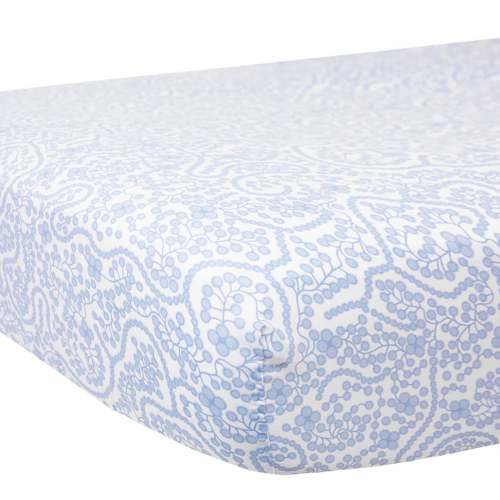 Biscuit Shelby Blue Crib Sheet