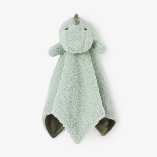 Dinosaur Baby Security Blanket SAGE / 15x15
