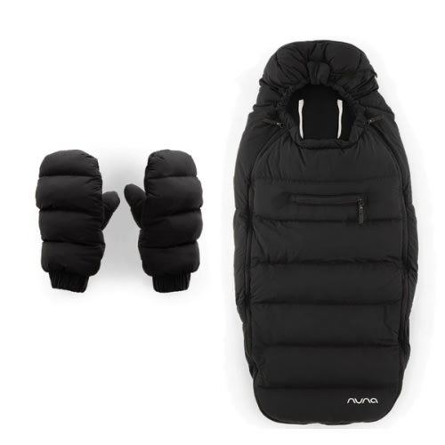 Nuna Footmuff Winter Stroller Set in Caviar – Bambi Baby
