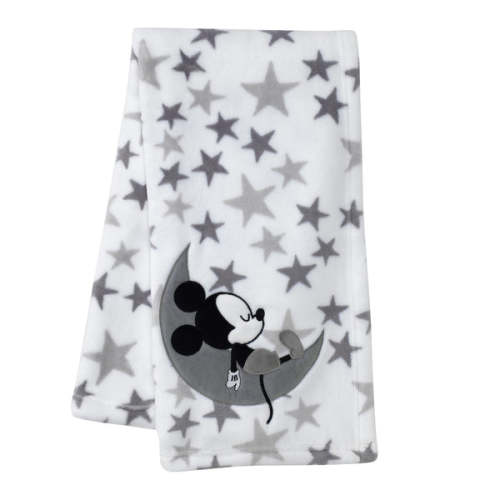 Disney Baby Mickey Mouse White/Gray Celestial Fleece Blanket – Lambs & Ivy