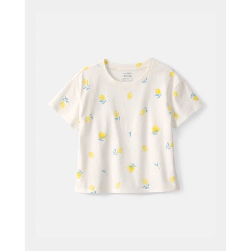 Toddler Girl Lemon Top - Cream | Carter's