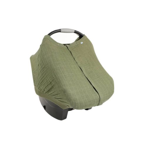 Little Unicorn Cotton Muslin Car Seat Canopy - Fern
