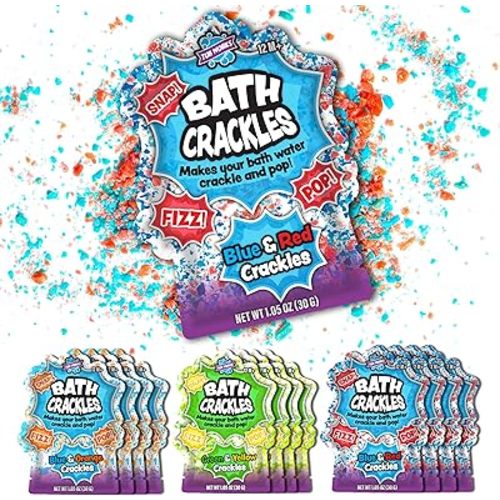 Tub Works™ Bath Crackles Bath Toy, Variety 12 Pack | Nontoxic & Fragrance-Free | Makes Bath Water Crackle & Pop for a Unique Kids Bath | Swirl Water for Fizzy Fun | Sensory Kids & Toddler Bath Toys