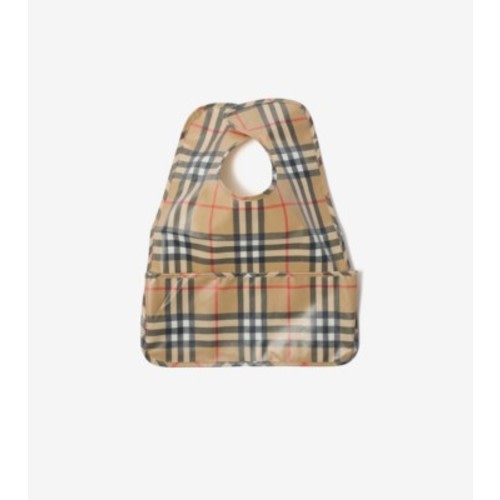 Burberry Baby Coated Cotton Bib | Burberry® Official
