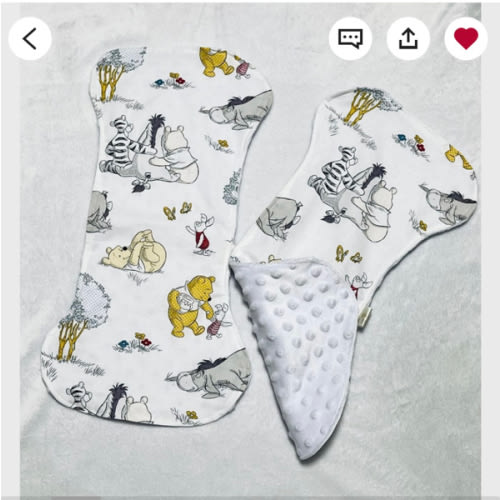 Burp cloth,winnie the pooh burp cloth,winnie the pooh Gifts,baby shower Gifts,Gifts for newborns,baby towels,New mom Gifts,bib