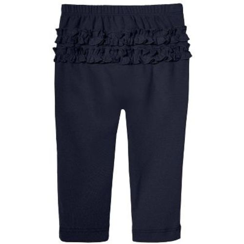 City Threads Usa-made Baby Ruffle Butt Soft Cotton Leggings | Forest Green - 18/24m