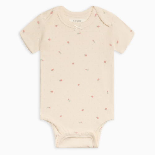 KENDI | 0-3 Month Josie Pointelle Bodysuit in Pia Floral