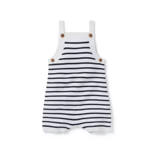 Baby Merchant Marine Stripe Baby Striped Romper by Janie and Jack